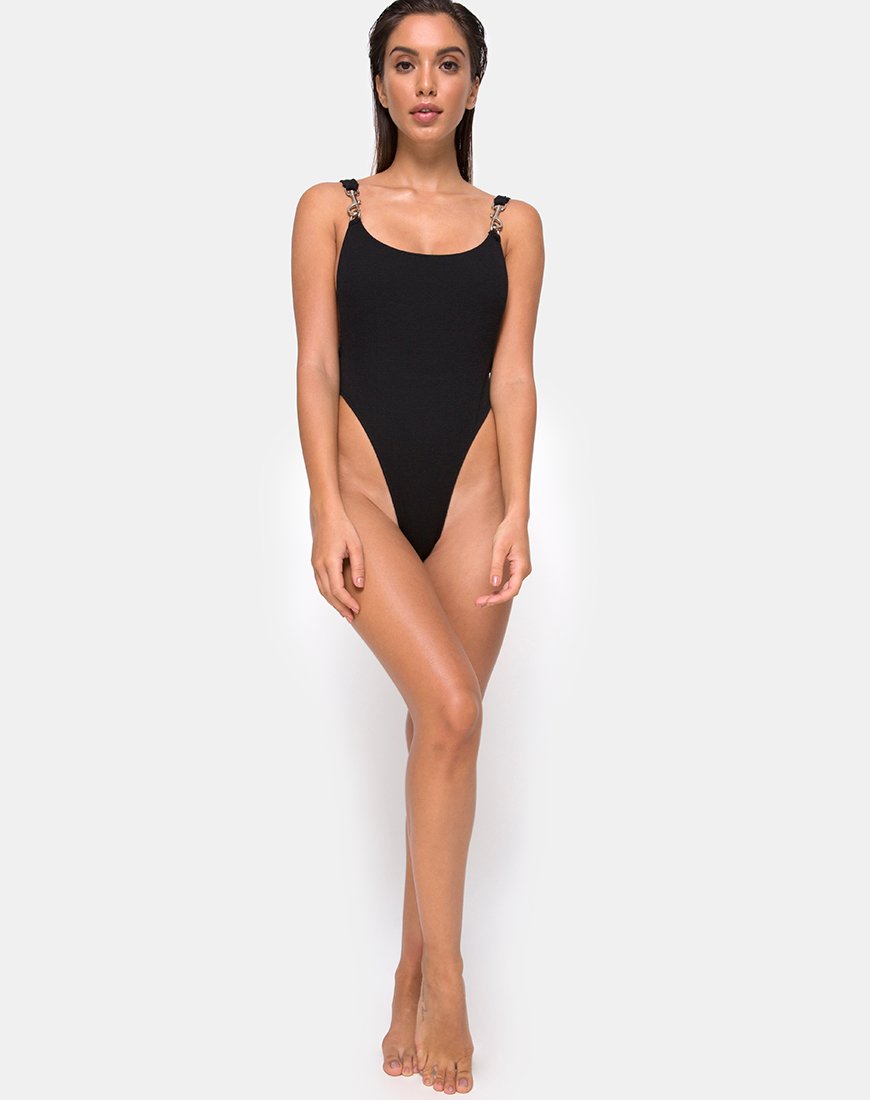 Image of Hooked Swimsuit in Black