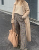 Image of Yeva Trouser in 40s Check Tan