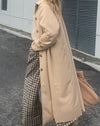 Image of Assa Trench Coat in Beige with Stripe Lining