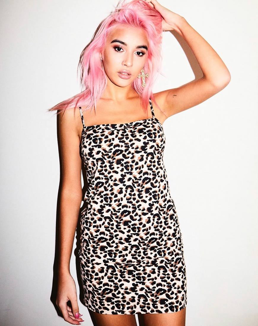 Image of Selah Bodycon Dress in Pink Panther