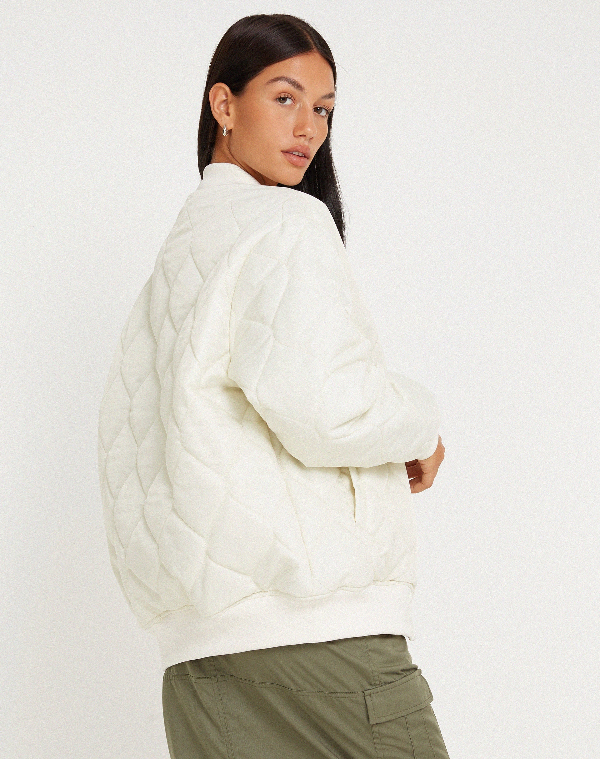 image of Jandi Jacket in Quilted Ecru