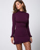 Image of Lafitte Bodycon Dress in Plum