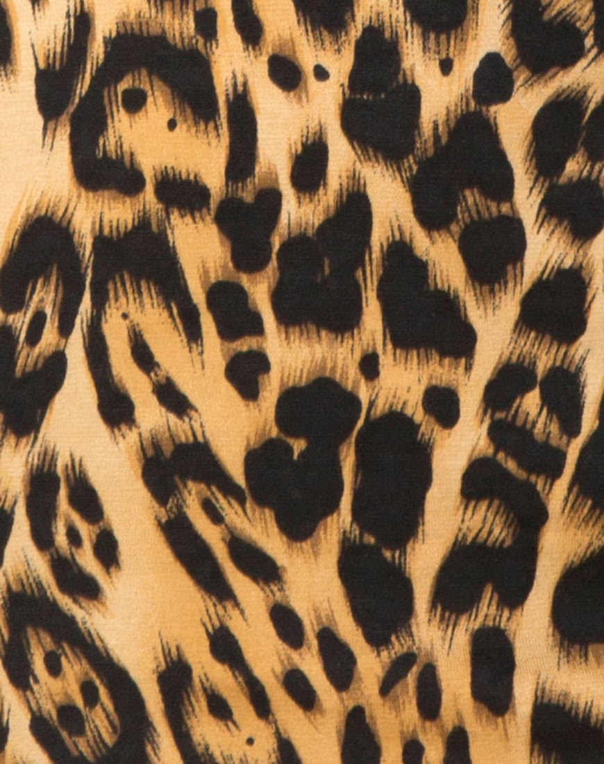 Image of Jezabel Cutout Dress in Leopard