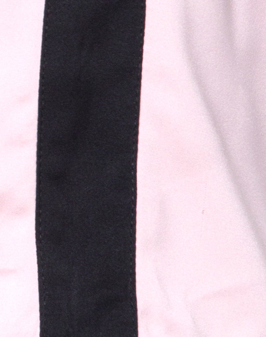 Image of Jiho Crop Top in Blush with Black Stripe