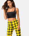 Image of Jolim Tapered Trouser in Winter Plaid Yellow