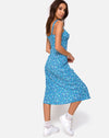 Image of Jova Midi Dress in Bloom Baby Blue