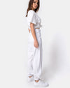 Image of Jubie Cargo Trouser in White Drill