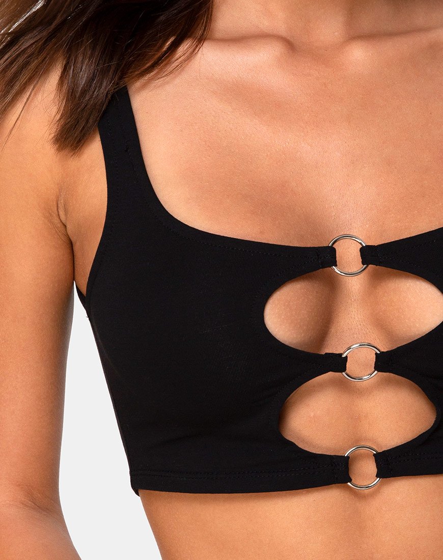 Image of Keddo Crop Top in Black