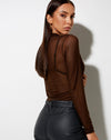 Image of Kelly Shirt in Mesh Chocolate