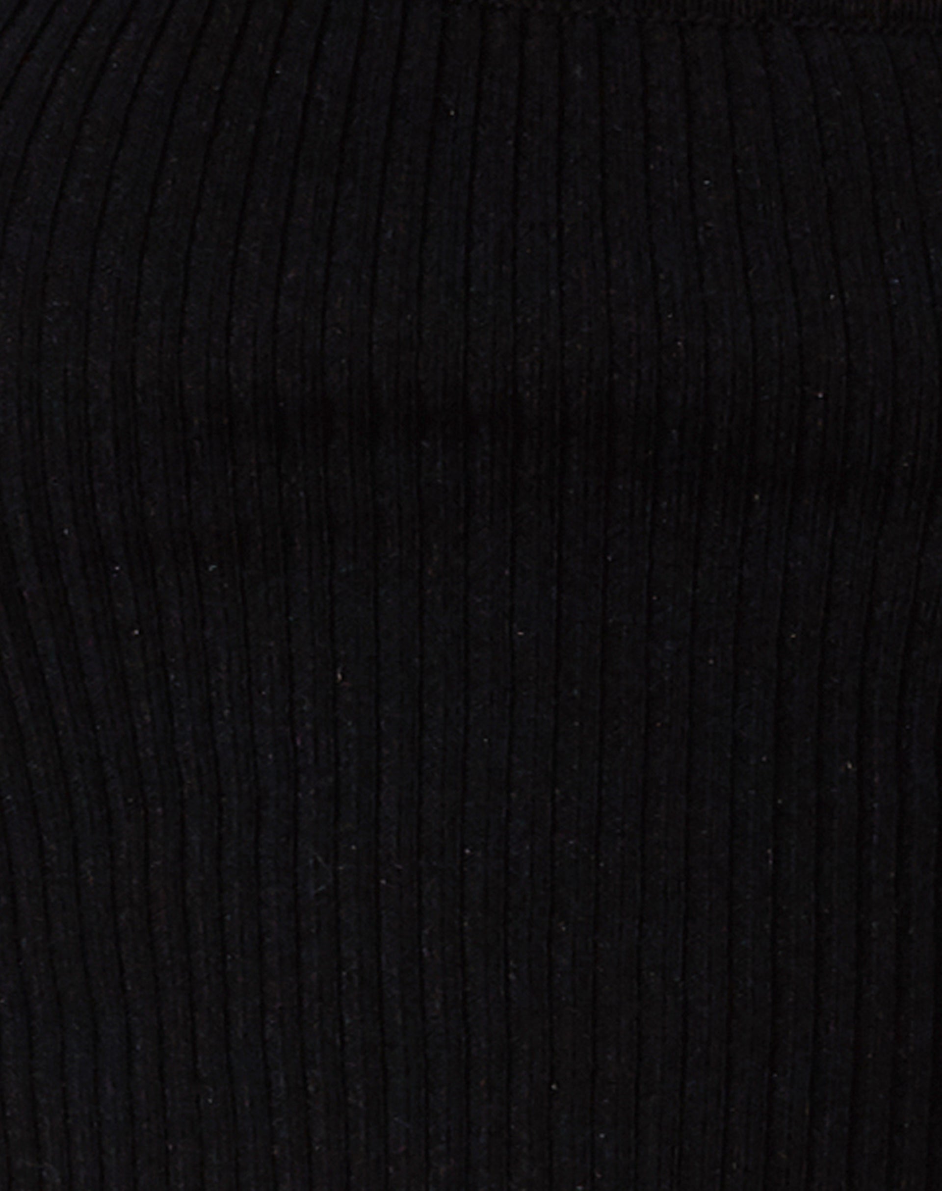 Image of Tronis Crop Top in Rib Black