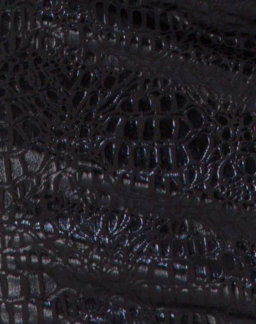 Image of Kimmy Skirt in Snake Black