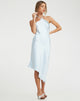 image of Kimora Midi Dress in Satin Ice Blue