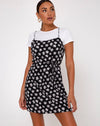 Image of Kinley Slip Dress in 90s Daisy Black and White