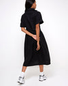 Image of Lista Midi Dress in Black