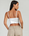 image of Litasa Corset Top in Satin Ivory