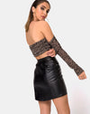 Image of Lo Skirt in Black Vegan Leather