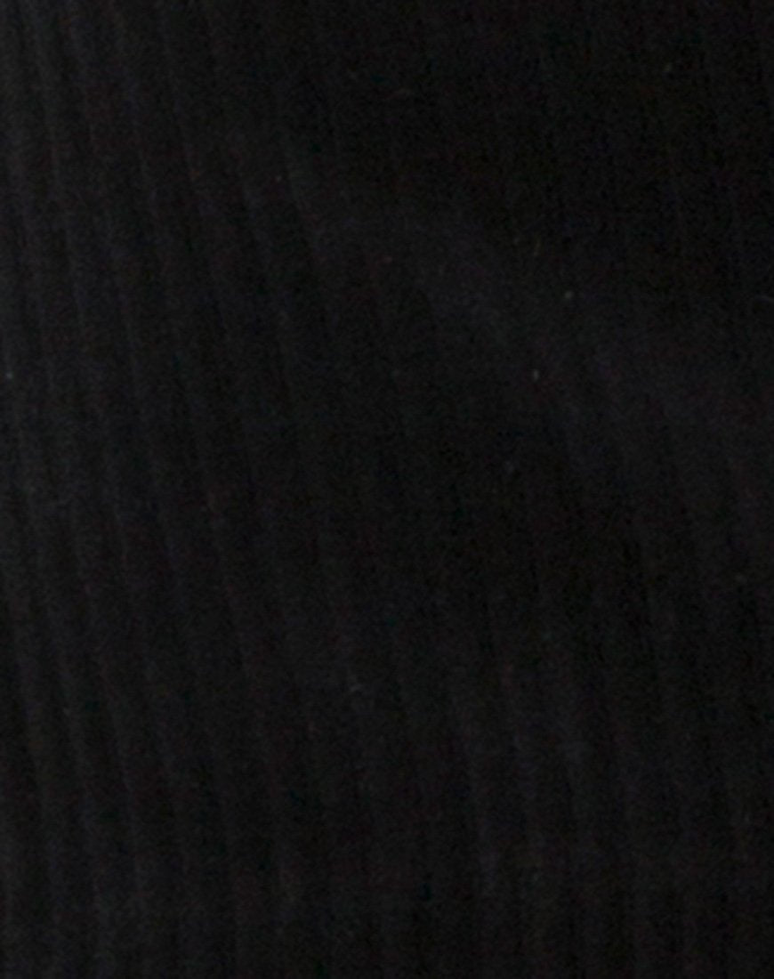 Image of Luste Bodycon Dress in Rib Black