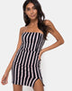 Image of Luveries Dress in Formal Stripe