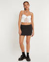 Image of Ima Mini Skirt in Pinstripe Black