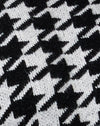 Knit Houndstooth Black and Ivory