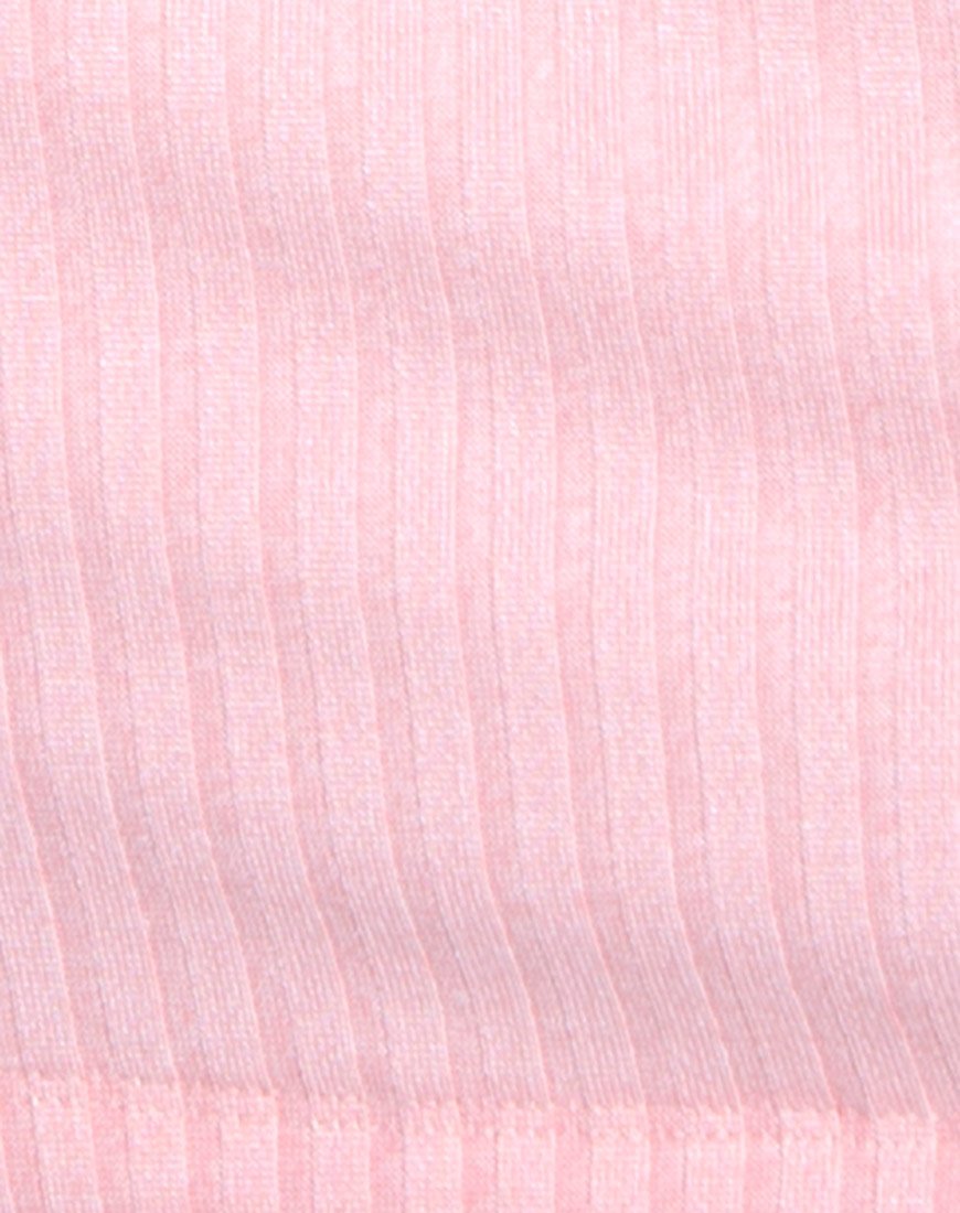 Image of Marina Bodycon Dress in Ribbed Blush