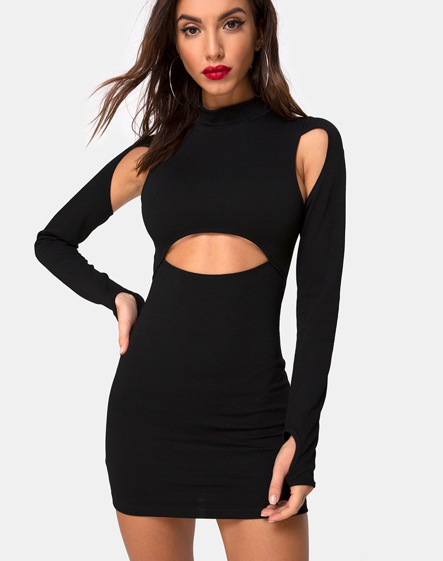 Matcha Mini Dress in Black