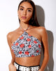 Image of Maudy Crop Top in Blooming Rose