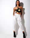 Image of Maudy Crop Top in Sunny Days Black