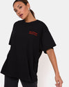 Image of Maxi Tee in Charcoal If It Comes Let It