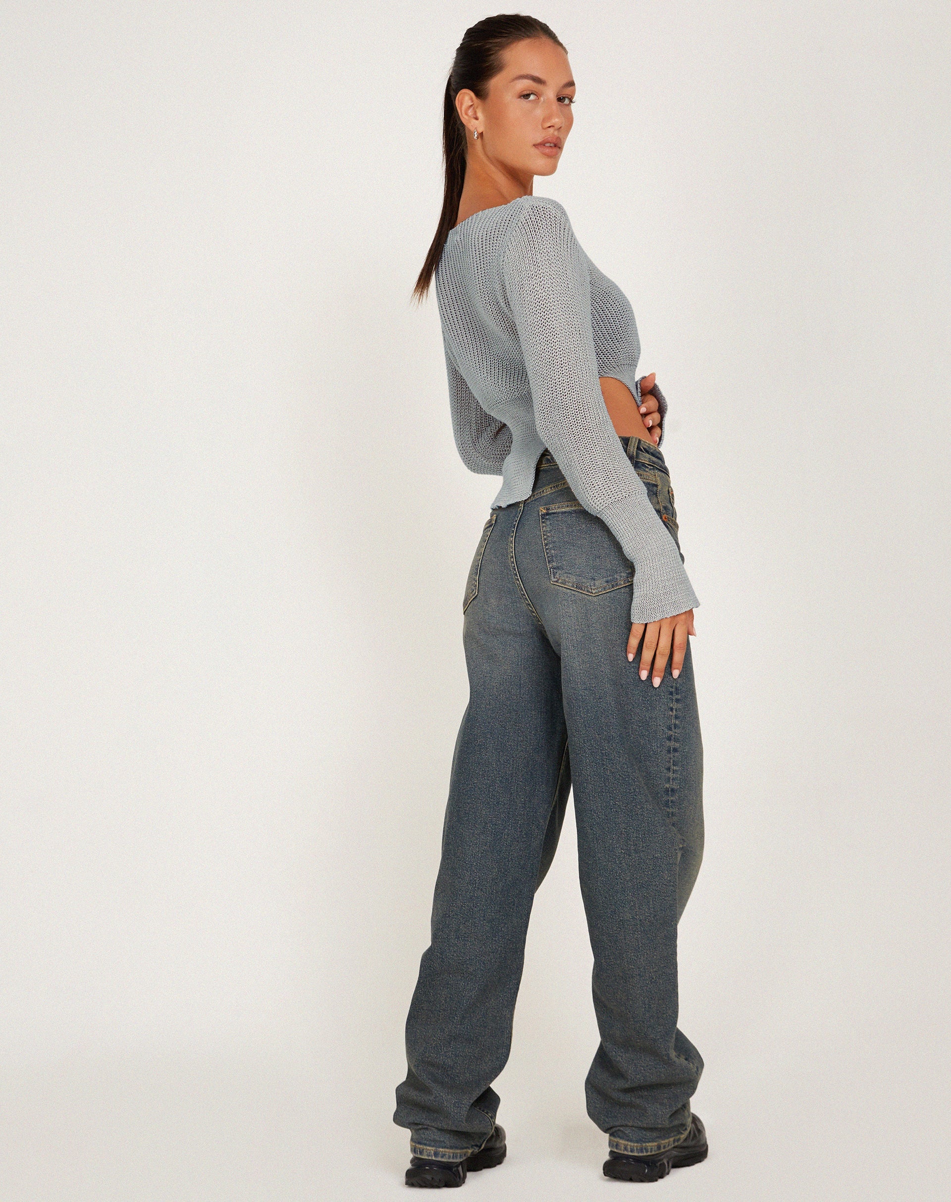 Baggy grey clearance jumper womens