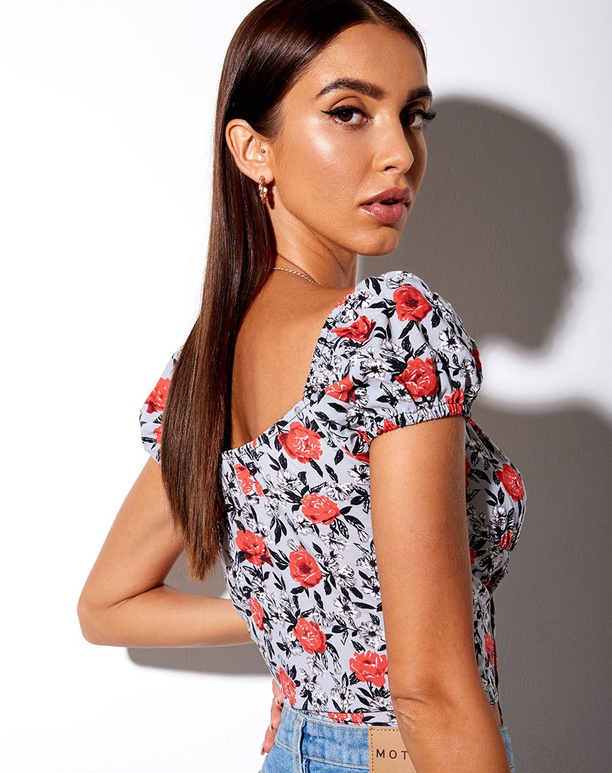 Image of Mazu Top in Blooming Rose