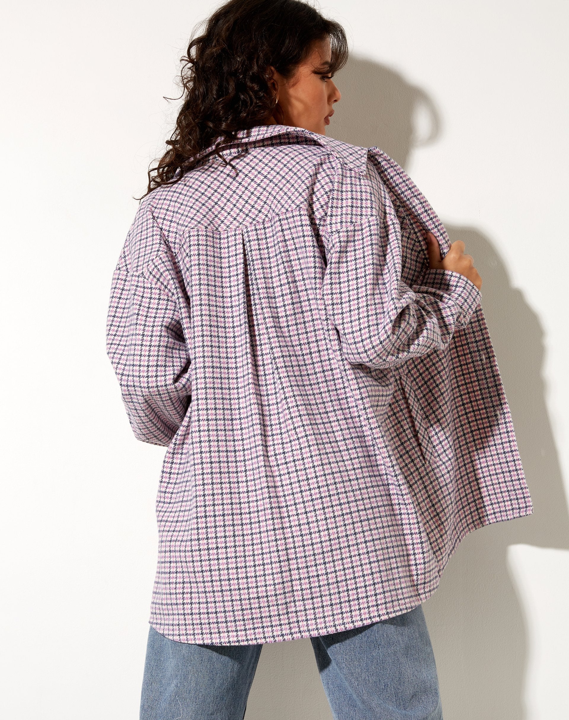 Image of Medita Shirt in Purple Pink and Black