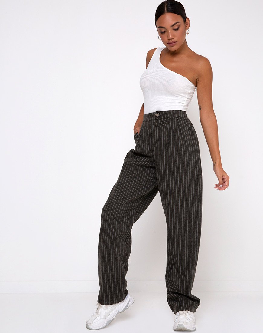 Image of Medi One Shoulder Top in Ivory