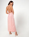 Image of Melanta Maxi Prom Skirt in Satin Blush