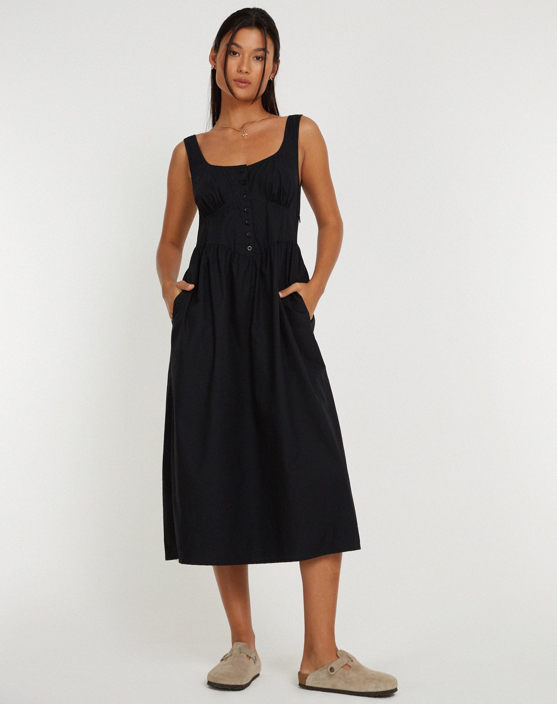 image of Melrose Maxi Dress in Black