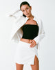 Image of MOTEL X OLIVIA NEILL Pelma Mini Skirt in Twill White