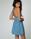 Image of Thione Skater Skirt in Summer Wash Denim Chambray