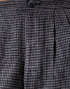 Houndstooth Black and Grey