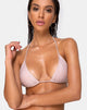Image of Mone Bikini Top in Glitter Pink