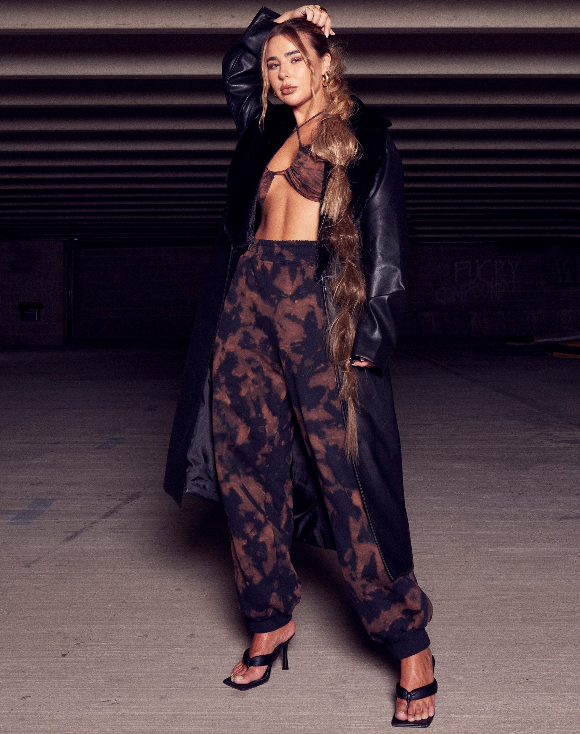 Image of Roider Jogger in Black Rust Tie Dye