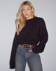 image of Munella Knitted Jumper in Black