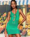 image of MOTEL X BARBARA Rurouni Mini Dress in Green