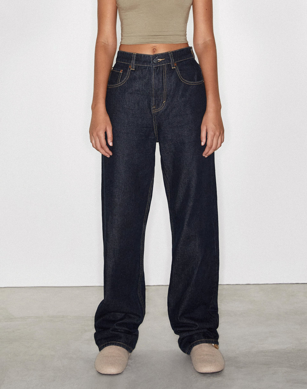 Parallel Jeans in Deep Indigo