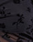 Black Floral Flock