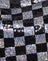 Checkerboard Sequin Black and Silver