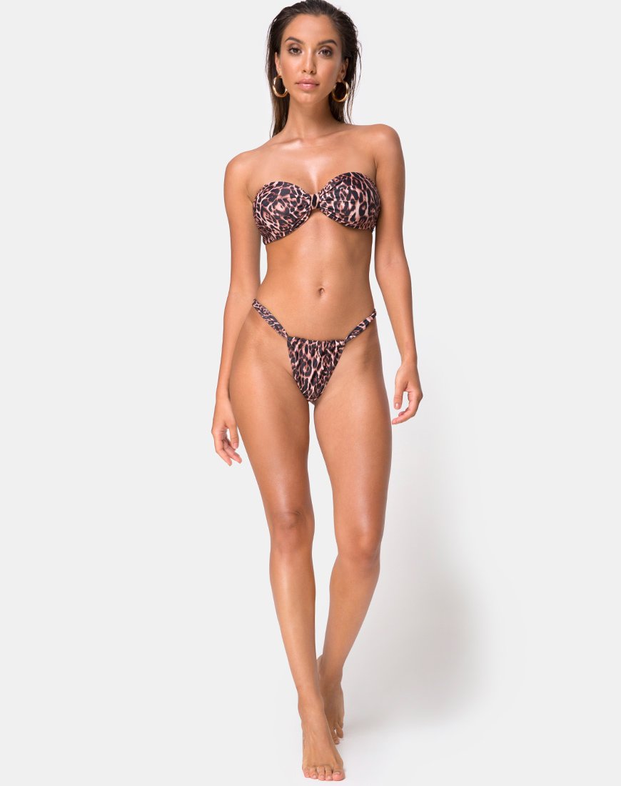 Image of Nakeela Bikini Bottom in Magic Leopard