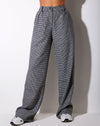Image of Natania Trouser in Dogtooth Black and White