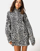 Image of Neivie High Neck Jumper in Animal Knit