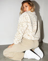 Image of Nero Ring Pull Jacket in Animal White and Cream