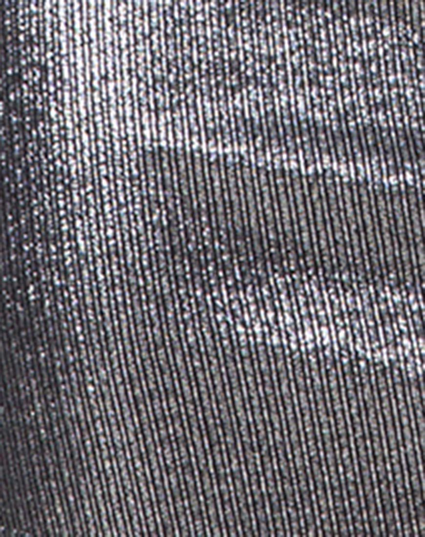 Image of Nia Dress in Rib Shimmer Metallic